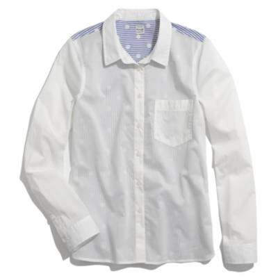 Contrast-Back Boyshirt