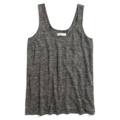 heathered Linen Pocket Tank