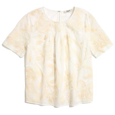 Embroidered Botanica Top