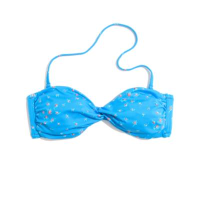Twist-Front Bikini Top in Rosie