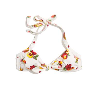 Tie-Front Bikini Top in Fresh Fruit