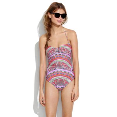 Mara Hoffman&reg; Rainbow Braided-back One-piece