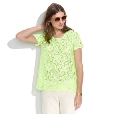 Neon Lace Top