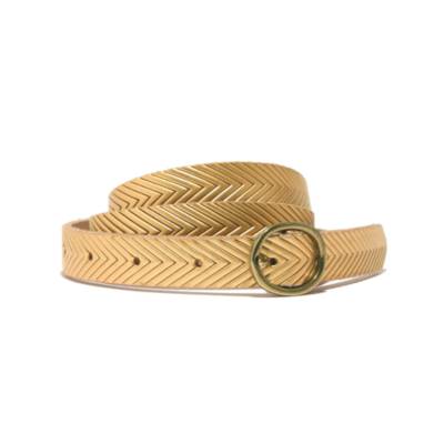 Metallic Leather Belt