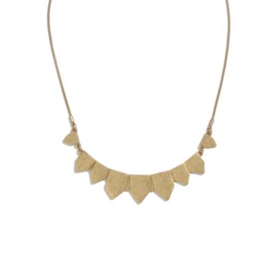 Golden Pennant Necklace