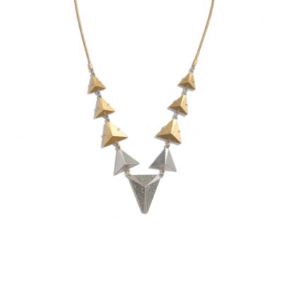 Metal Fan Necklace