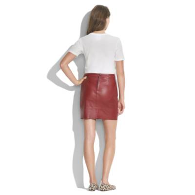 Zipline Skirt in leather