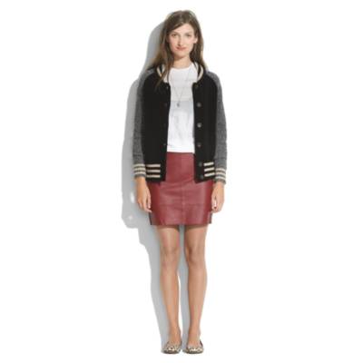 Zipline Skirt in leather