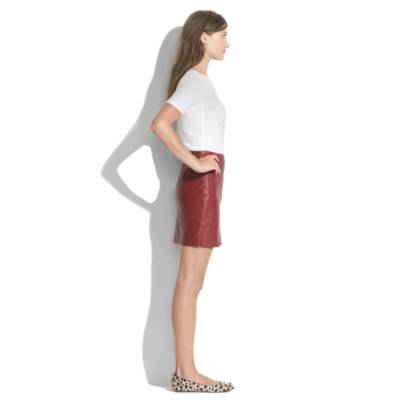 Zipline Skirt in leather