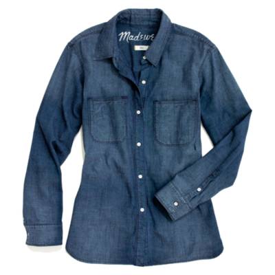 Perfect Chambray Ex-Boyfriend Shirt in Harvest Wash