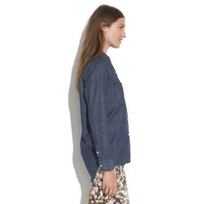 Perfect Chambray Ex-Boyfriend Shirt in Harvest Wash