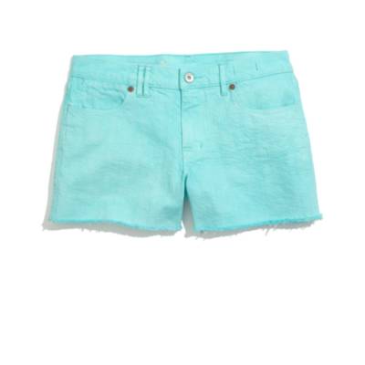 Denim Cutoff Shorts in Seaside Blue
