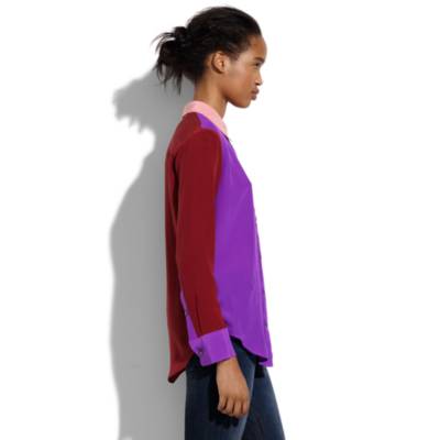 Silk Colorblock Boyshirt
