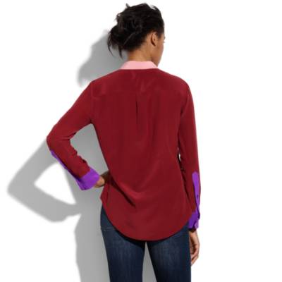Silk Colorblock Boyshirt