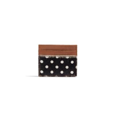 The Dispatch Card Case in Calf Hair