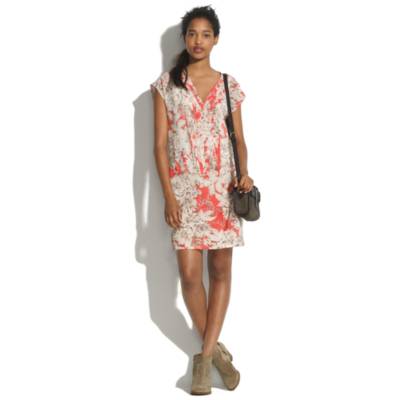 Silk Flowersketch Matchbook Dress