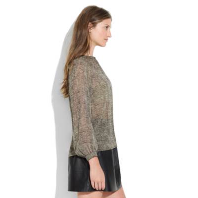 Silk Newsprint Blouse