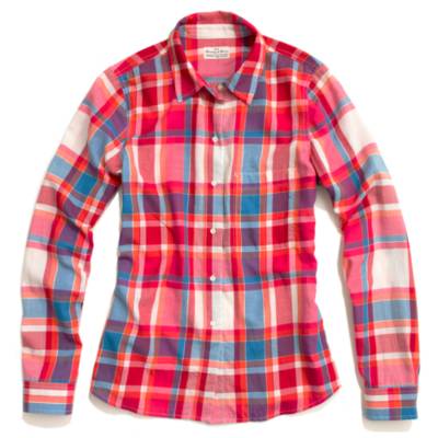 Shrunken Retroplaid Boyshirt