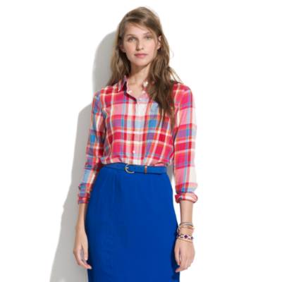 Shrunken Retroplaid Boyshirt