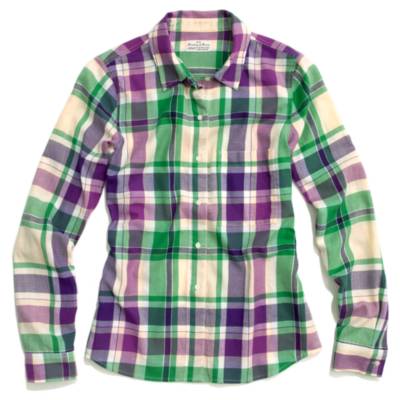 Shrunken Retroplaid Boyshirt