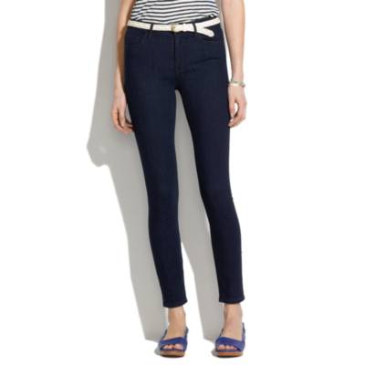 Skinny Skinny Ankle High Riser Jeans in Dusk Wash