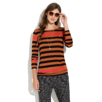 Easygoing Tee in Colorblock stripe