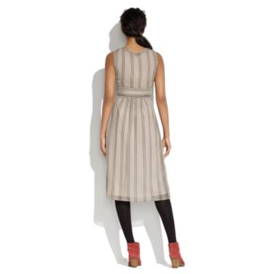 Silk Dotline Dress
