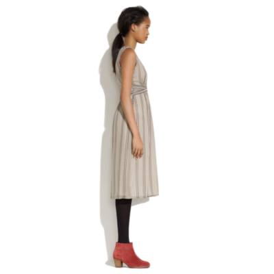 Silk Dotline Dress