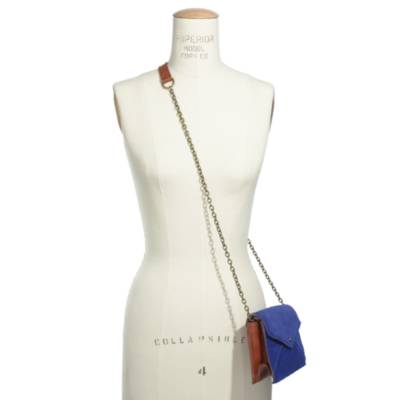 The Chain Minibag in suede