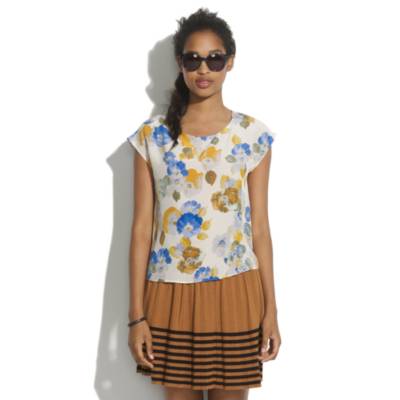 Floral Silk Tee