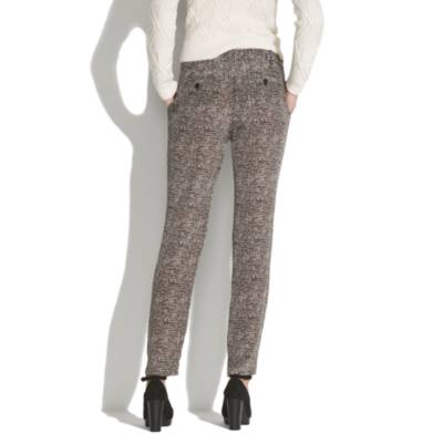 Silk Newsprint Pants
