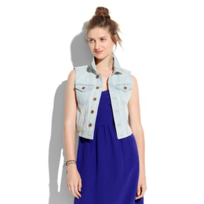 Longroad Denim Vest in Sawmill Wash