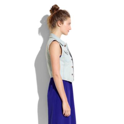 Longroad Denim Vest in Sawmill Wash