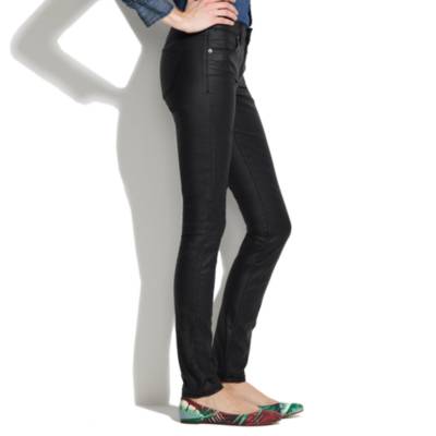 Skinny Skinny Jeans in Coated Oilwell Wash