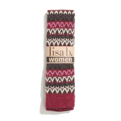Lisa b.&reg; Fair Isle Knee Socks