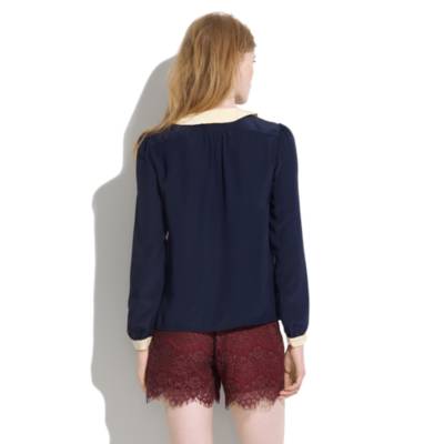 Sess�n&trade; bunel Colorblock Blouse