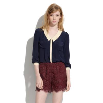 Sess�n&trade; bunel Colorblock Blouse