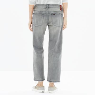 Chimala&reg; Grey Distressed Ankle Pants