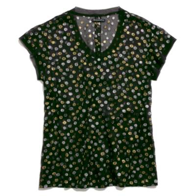 Metallic Dot Top