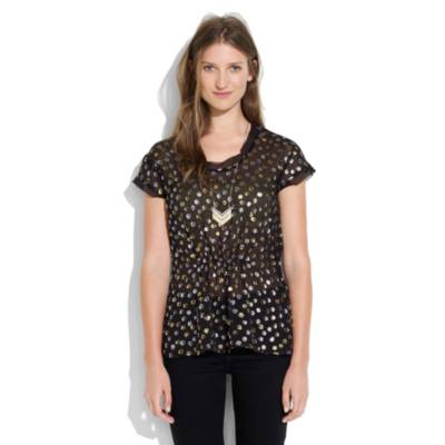 Metallic Dot Top