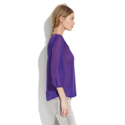 Meshdot V-neck Top