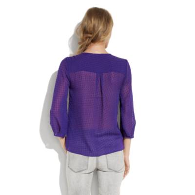 Meshdot V-neck Top