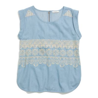 By Zo&eacute;&trade; Embroidered Eliot Top