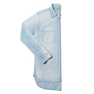 Perfect Chambray Ex-Boyfriend Shirt in Ferrous Wash