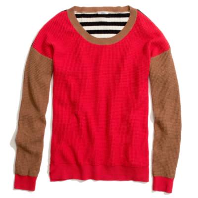 Thermal Sweater in Colorblock Stripe