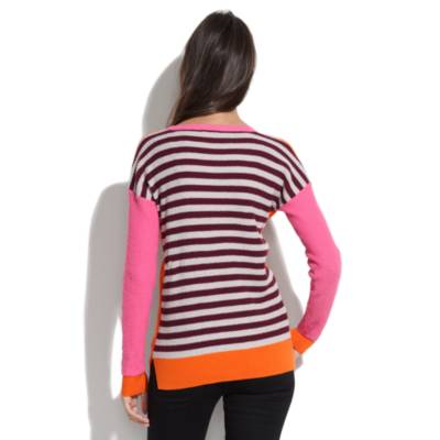 Thermal Sweater in Colorblock Stripe