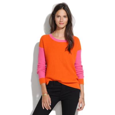 Thermal Sweater in Colorblock Stripe