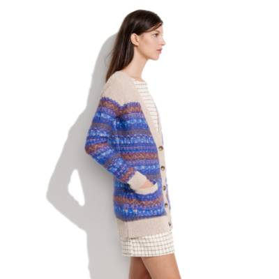 Patterned Mohair Cardigan