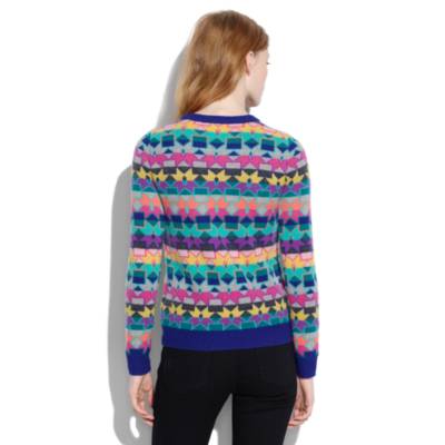 Neon Snowflake Sweater