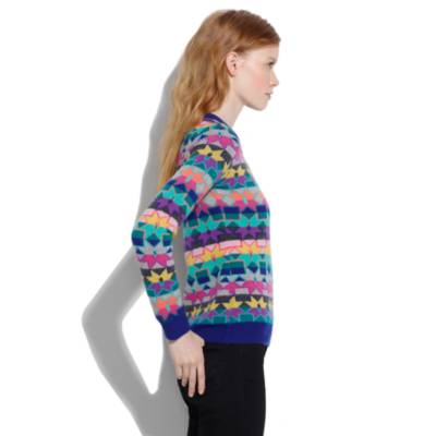 Neon Snowflake Sweater
